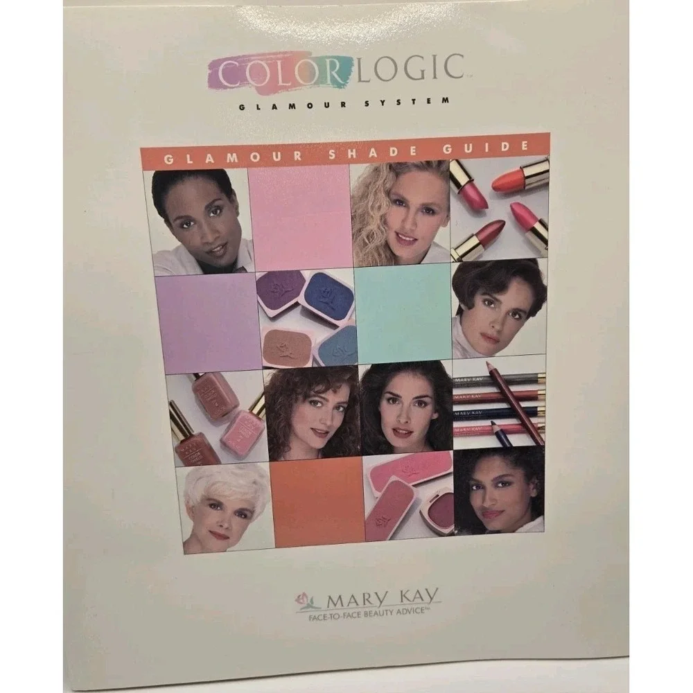 Vintage 1992 Mary Kay ColorLogic Glamour Shade Guide Consultant Book Kit